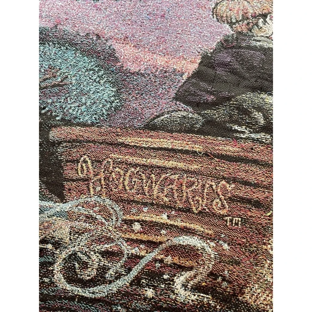 Harry Potter Journey To Hogwarts Pre-Movie Blanket Tapestry Afghan 2000 65x45